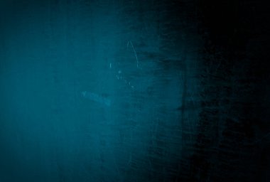 Vintage grunge mavi beton doku stüdyo duvarı arka planı vignette ile.