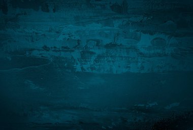 Vintage grunge mavi beton doku stüdyo duvarı arka planı vignette ile.