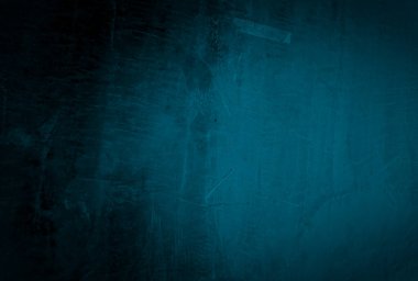 Vintage grunge mavi beton doku stüdyo duvarı arka planı vignette ile.