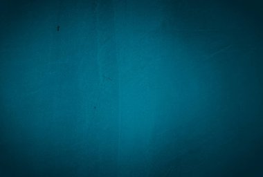 Vintage grunge mavi beton doku stüdyo duvarı arka planı vignette ile.