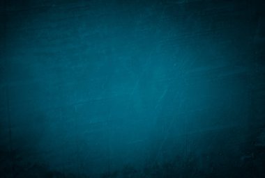 Vintage grunge mavi beton doku stüdyo duvarı arka planı vignette ile.