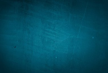 Vintage grunge mavi beton doku stüdyo duvarı arka planı vignette ile.