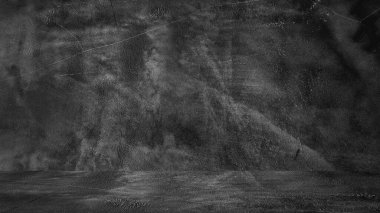 Eski siyah arka plan. Grunge dokusu. Siyah duvar kağıdı. Tahta Döşeme Betonu