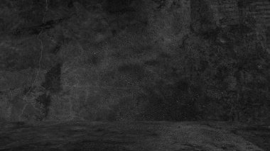 Eski siyah arka plan. Grunge dokusu. Siyah duvar kağıdı. Tahta Döşeme Betonu