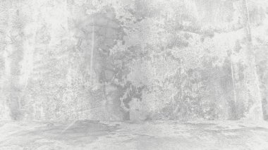 Doğal çimentonun pis beyaz arka planı ya da eski taş dokusu eski model bir duvar gibi. Kavramsal duvar afişi, grunge, materyal veya inşaat.