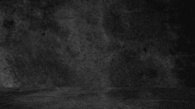 Eski siyah arka plan. Grunge dokusu. Siyah duvar kağıdı. Tahta Döşeme Betonu