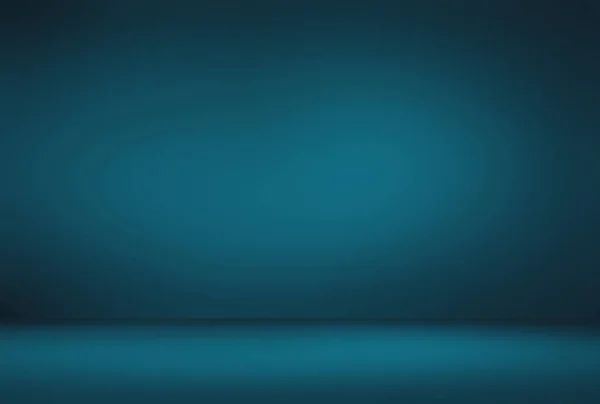 Abstrakt Luxusní gradient Modré pozadí. Hladká tmavě modrá s černou dálniční známkou Studio Banner. — Stock fotografie
