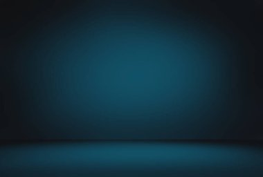 Soyut Lüks Derece Mavi arka plan. Siyah vignette Stüdyo Sancağıyla Pürüzsüz Koyu Mavi.