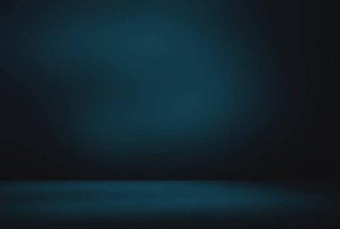 Soyut Lüks Derece Mavi arka plan. Siyah vignette Stüdyo Sancağıyla Pürüzsüz Koyu Mavi.