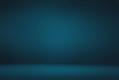 Soyut Lüks Derece Mavi arka plan. Siyah vignette Stüdyo Sancağıyla Pürüzsüz Koyu Mavi.