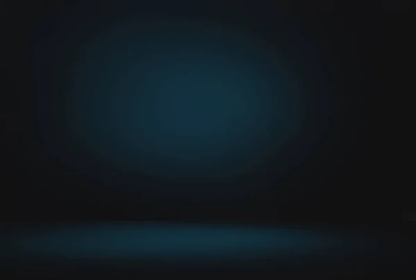 Αφηρημένη κλίση πολυτέλειας Μπλε φόντο. Λείο σκούρο μπλε με μαύρο βινιέτα Studio Banner. — Φωτογραφία Αρχείου