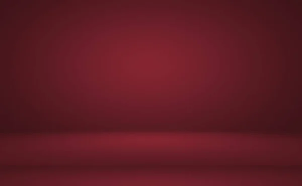 고급 스러운 빨간색 배경 크리스마스 발렌틴의 설계, 스튜디오, 방, 웹 템플릿, 비즈니스보고서 부드러운 원 경사 색상으로. — 스톡 사진