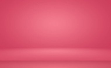 Soyut boş açık pembe stüdyo odası arka planı, ürün gösterimi, afiş, şablon için montaj olarak kullan.