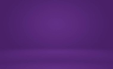 Stüdyo Arkaplan Konsepti - ürün için soyut boş ışık gradyanı mor stüdyo odası arka planı. Düz Stüdyo arkaplanı.