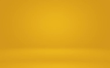 Soyut Lüks Altın Gradyan Stüdyo Duvarı. Arka plan, düzen, afiş ve ürün sunumu olarak kullanılabilir..