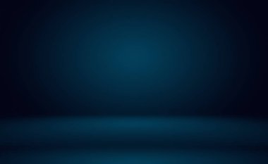 Soyut Lüks Derece Mavi arka plan. Siyah vignette Stüdyo Sancağıyla Pürüzsüz Koyu Mavi.