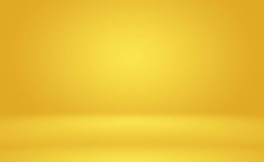 Soyut Lüks Altın Gradyan Stüdyo Duvarı. Arka plan, düzen, afiş ve ürün sunumu olarak kullanılabilir..