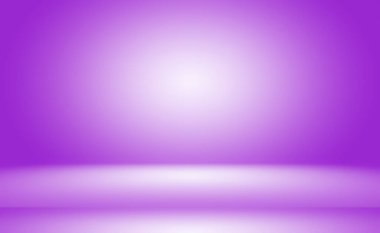 Stüdyo Arkaplan Konsepti - ürün için soyut boş ışık gradyanı mor stüdyo odası arka planı. Düz Stüdyo arkaplanı.