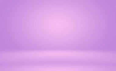 Stüdyo Arkaplan Konsepti - ürün için soyut boş ışık gradyanı mor stüdyo odası arka planı. Düz Stüdyo arkaplanı.