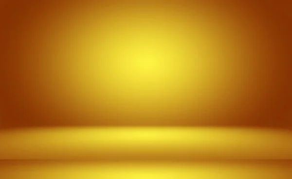 Abstract Luxury Gold yellow gradient studio wall, well use as background,layout,banner and product presentation. — Stock Photo, Image