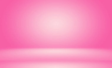 Soyut boş açık pembe stüdyo odası arka planı, ürün gösterimi, afiş, şablon için montaj olarak kullan.