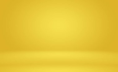 Soyut Lüks Altın Gradyan Stüdyo Duvarı. Arka plan, düzen, afiş ve ürün sunumu olarak kullanılabilir..
