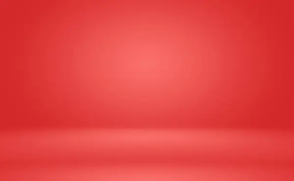 Resumen de lujo suave fondo rojo Navidad San Valentín diseño de diseño, estudio, habitación, plantilla web, informe de negocios con color gradiente círculo liso. — Foto de Stock
