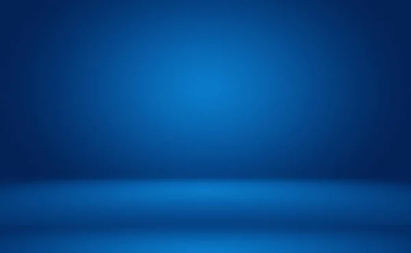 Αφηρημένη κλίση πολυτέλειας Μπλε φόντο. Λείο σκούρο μπλε με μαύρο βινιέτα Studio Banner. — Φωτογραφία Αρχείου