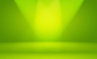 Lüks düz yeşil gradyan soyut stüdyo arkaplan boş oda metin ve resim için yer