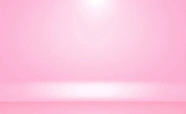 Latar belakang ruangan studio pink ringan yang halus dan abstrak, Gunakan sebagai montase bagi tampilan produk, banner, templat. — Stok Foto