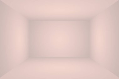 Soyut boş açık pembe stüdyo odası arka planı, ürün gösterimi, afiş, şablon için montaj olarak kullan.