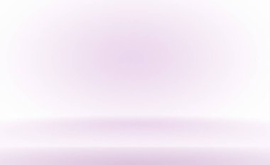 Stüdyo Arkaplan Konsepti - ürün için soyut boş ışık gradyanı mor stüdyo odası arka planı. Düz Stüdyo arkaplanı.