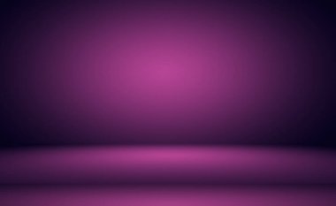 Stüdyo Arkaplan Konsepti - ürün için soyut boş ışık gradyanı mor stüdyo odası arka planı. Düz Stüdyo arkaplanı.