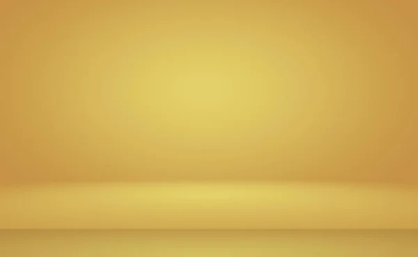 Аннотация Luxury Gold yellow gradient studio wall, well use as background, layout, banner and product presentation. — стоковое фото