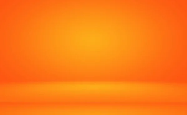 Résumé Orange conception de mise en page d'arrière-plan, studio, salle, modèle Web, Rapport d'entreprise avec la couleur de dégradé de cercle lisse. — Photo