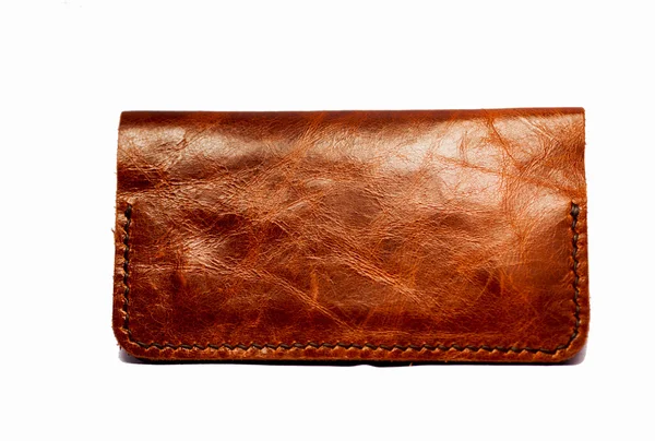 Isolated leather pocket — Stock Photo, Image