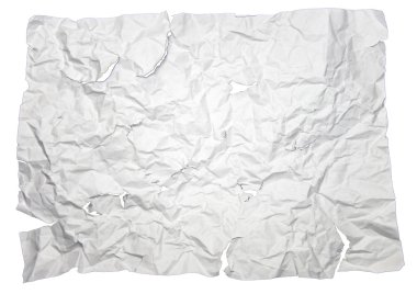 Beyaz arka plan ile delik kağıt doku