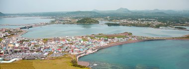 Jeju Panorama Songsan Ilchulbong do, Kore.