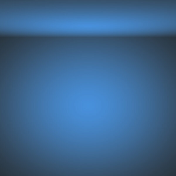 Empty Dark blue with Black vignette Studio well use as backgroun