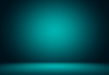 Smooth Turquoise with Black vignette Studio well use as backgrou