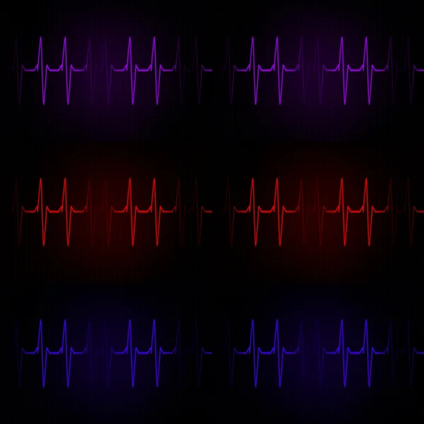 Cardiac Frequency in dark tone Color Collection — Stock Photo, Image