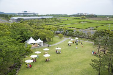 Jeju Adası, Kore - 12 Ekim: Osulloc çay f müzesidir