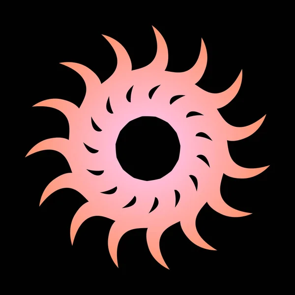 Abstrato Padrão Espiral Circular Forma Uma Estrela Flor Transições Espirais — Vetor de Stock
