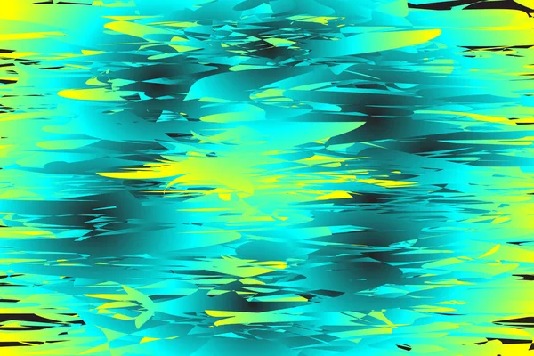 紙効果のある青と黄色の不規則な幾何学的抽象的背景 — ストックベクタ