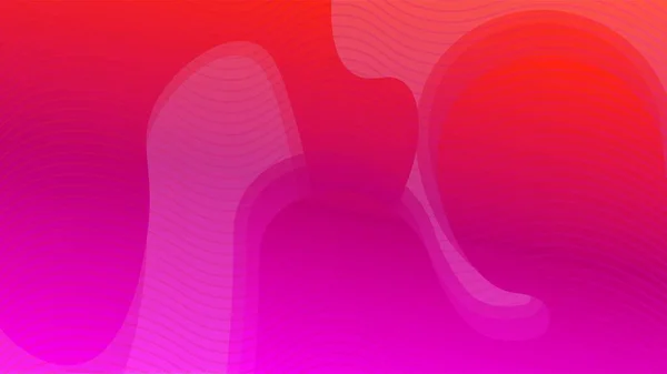 红色粉红条纹包裹的液态波图案 — 图库矢量图片