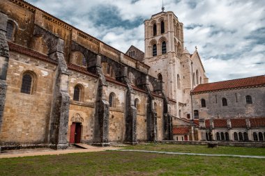 Vezelay, Fransa 'daki Bazilika Sainte-Marie-Madeleine