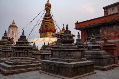 Katmandu 'daki Budist tapınağı, Nepal Himalaya Baharı 2022
