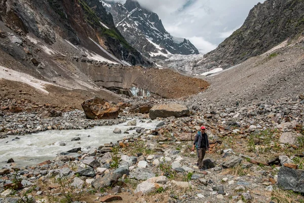 Geleira Chalaadi Svaneti Mestia Geórgia — Fotografia de Stock