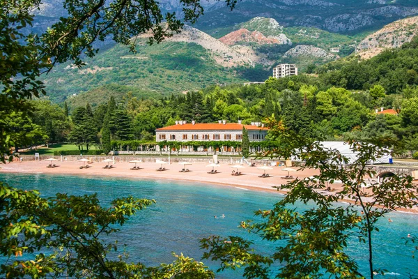 Er sveti stefan strand — Stockfoto