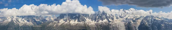 Mont Blanc panoramy z Brevent — Zdjęcie stockowe